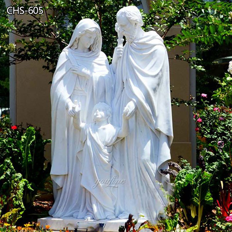 Large Outdoor Marble Holy Family Statue Supplier