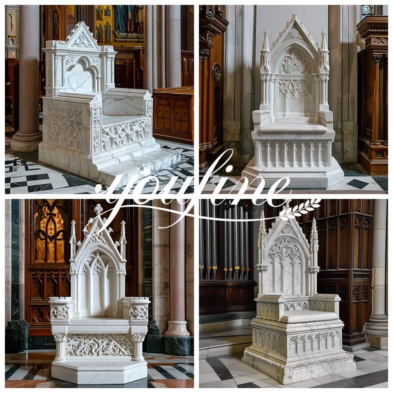Marble Bishop Throne Chairs