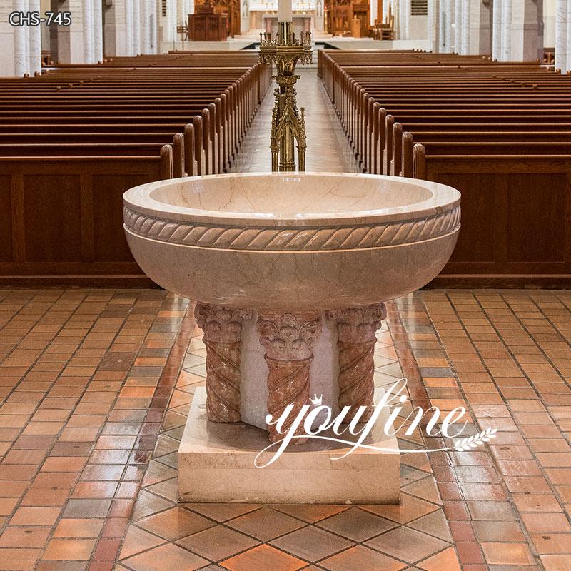 Exquisite Religious Marble Baptismal Font for Sale