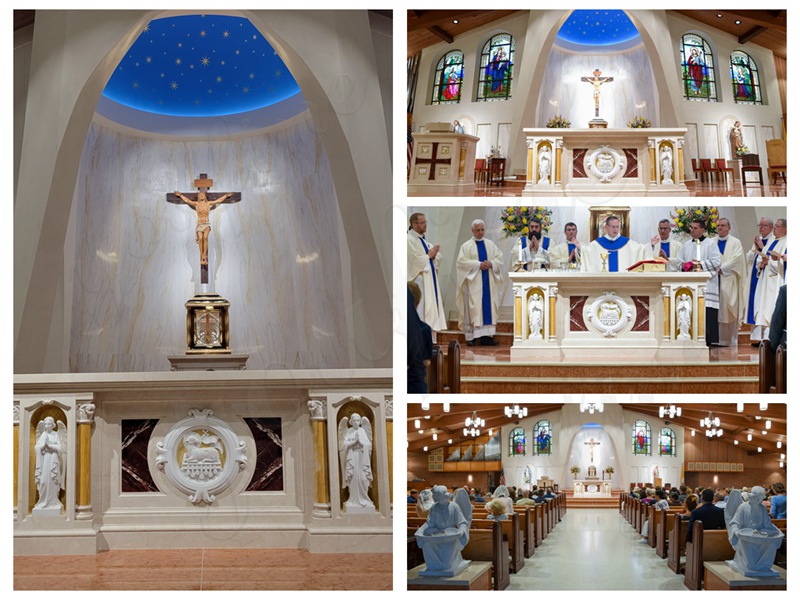 Exquisite Catholic Marble Church Altar Factory Sale (2)
